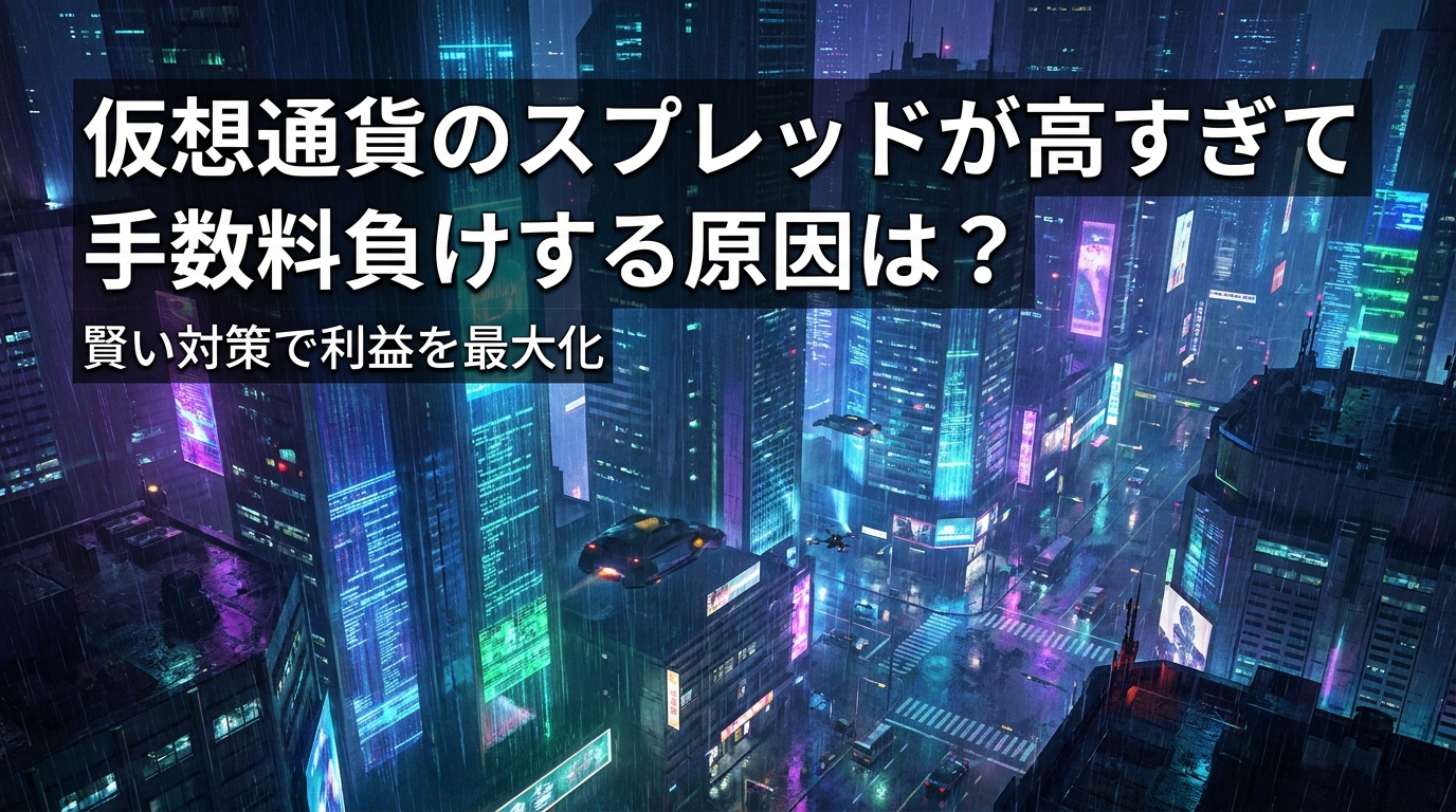 仮想通貨のスプレッドが高すぎて手数料負けする原因は？賢い対策で利益を最大化