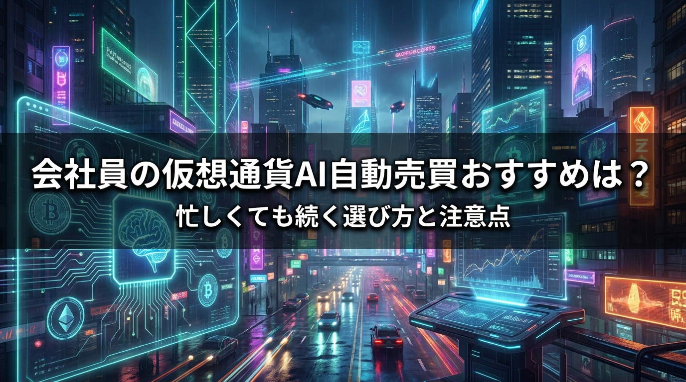 会社員の仮想通貨AI自動売買おすすめは?忙しくても続く選び方と注意点