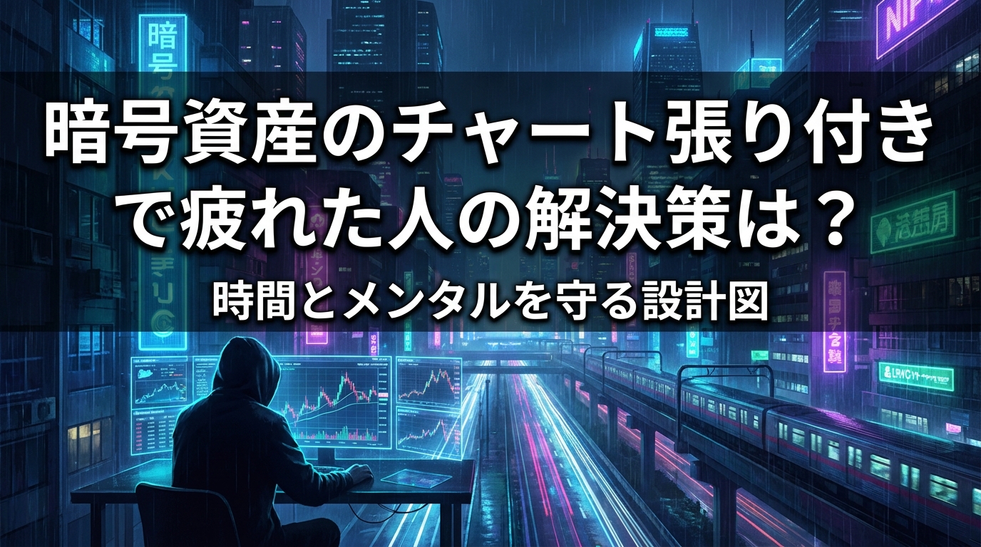 暗号資産のチャート張り付きで疲れた人の解決策は?時間とメンタルを守る設計図
