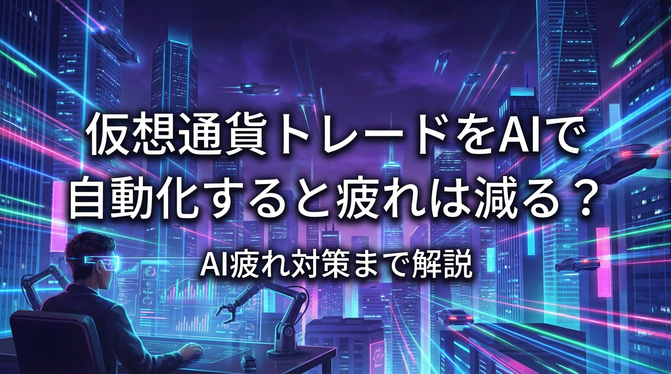 仮想通貨トレードをAIで自動化すると疲れは減る?AI疲れ対策まで解説