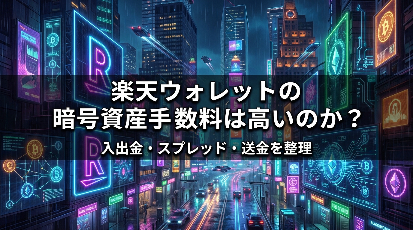楽天ウォレットの暗号資産手数料は高いのか?入出金・スプレッド・送金を整理