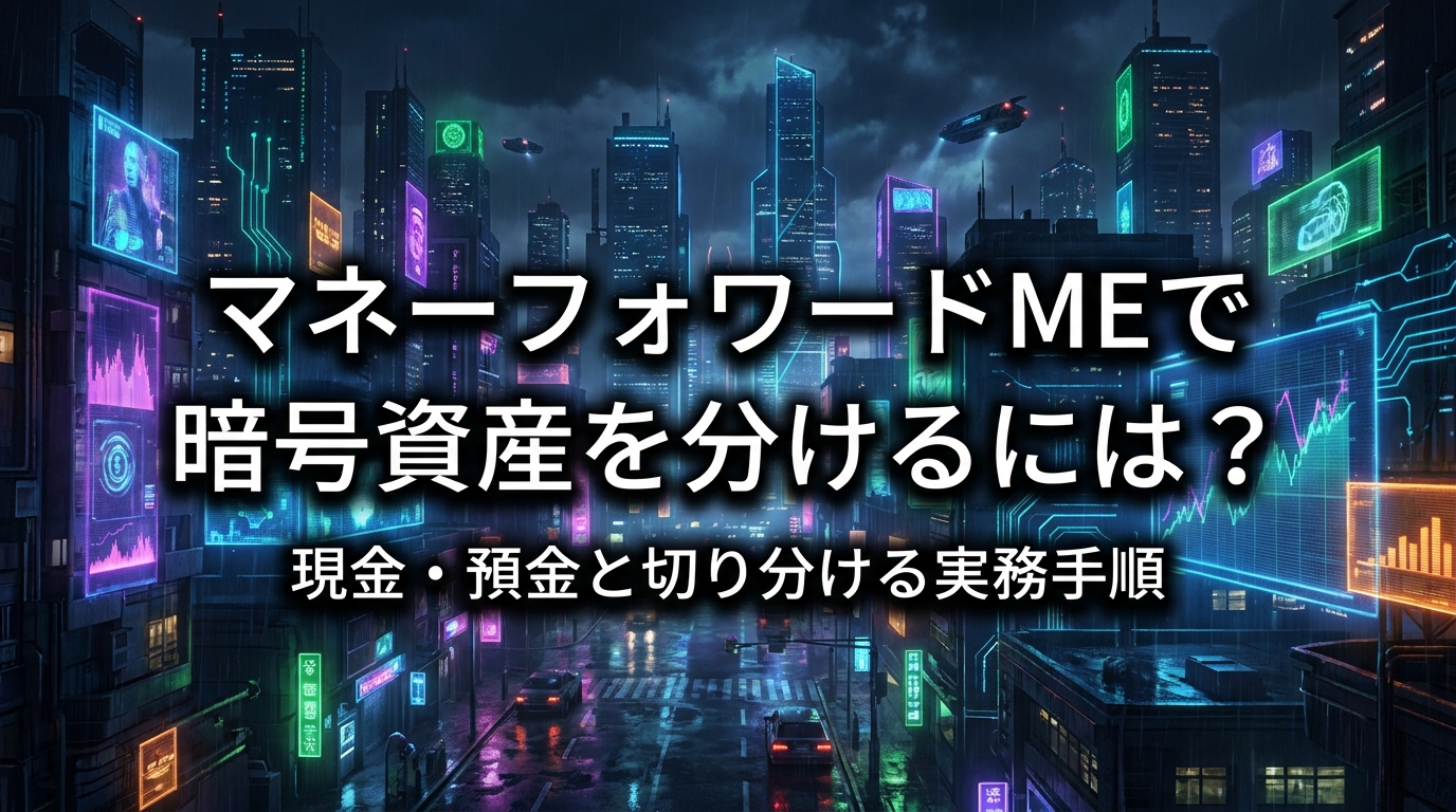 マネーフォワードMEで暗号資産を分けるには？現金・預金と切り分ける実務手順