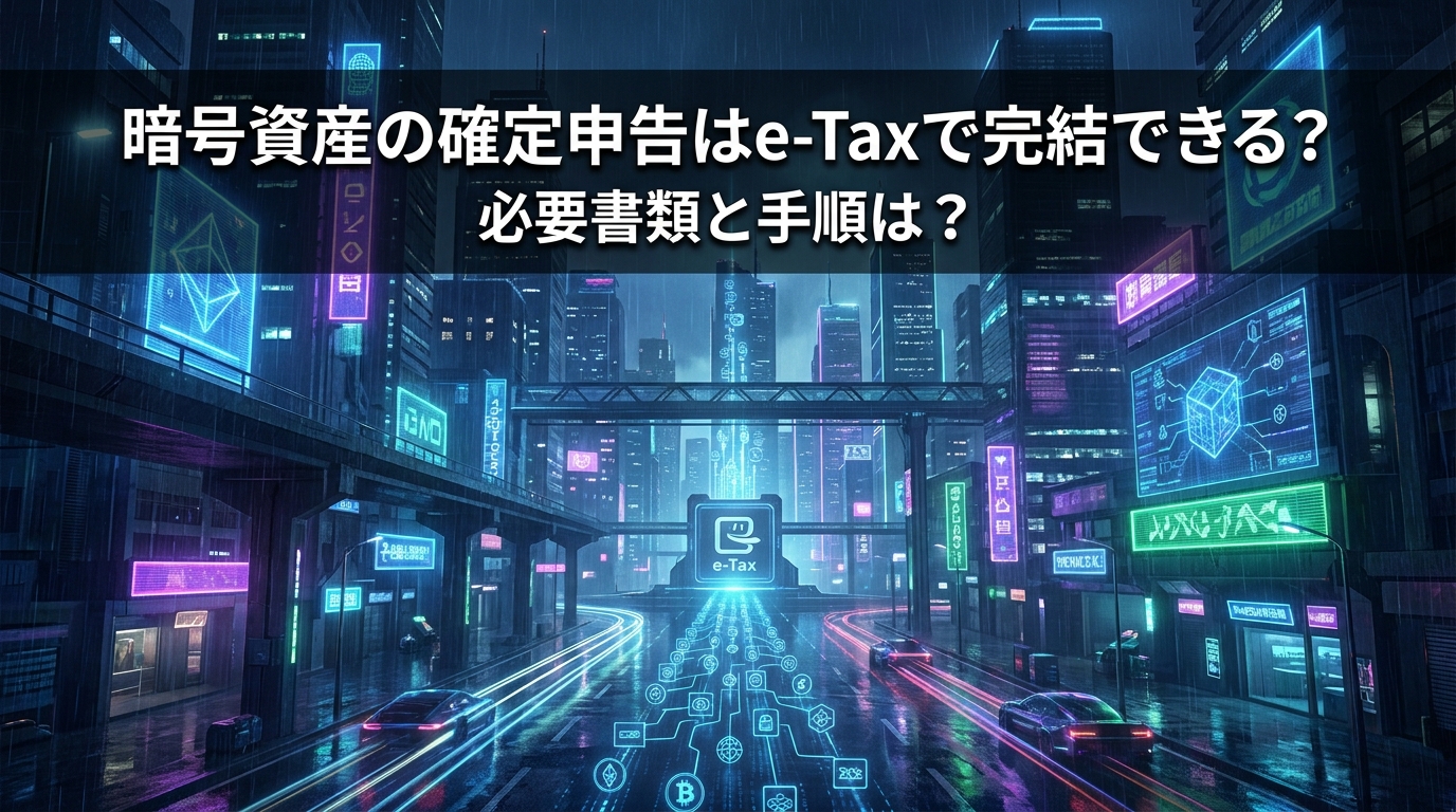 暗号資産の確定申告はe-Taxで完結できる?必要書類と手順は?