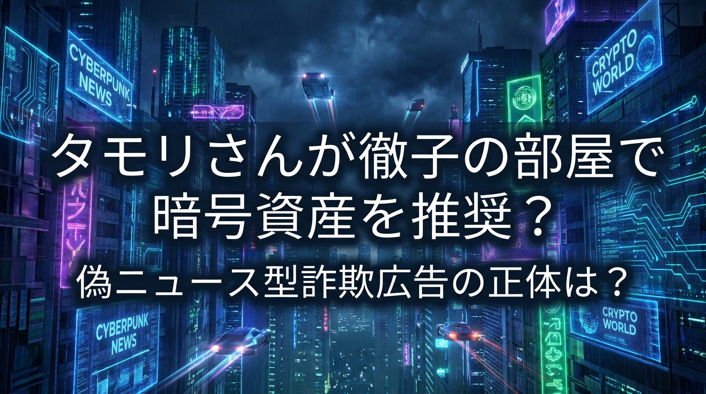 タモリさんが徹子の部屋で暗号資産を推奨？偽ニュース型詐欺広告の正体は？