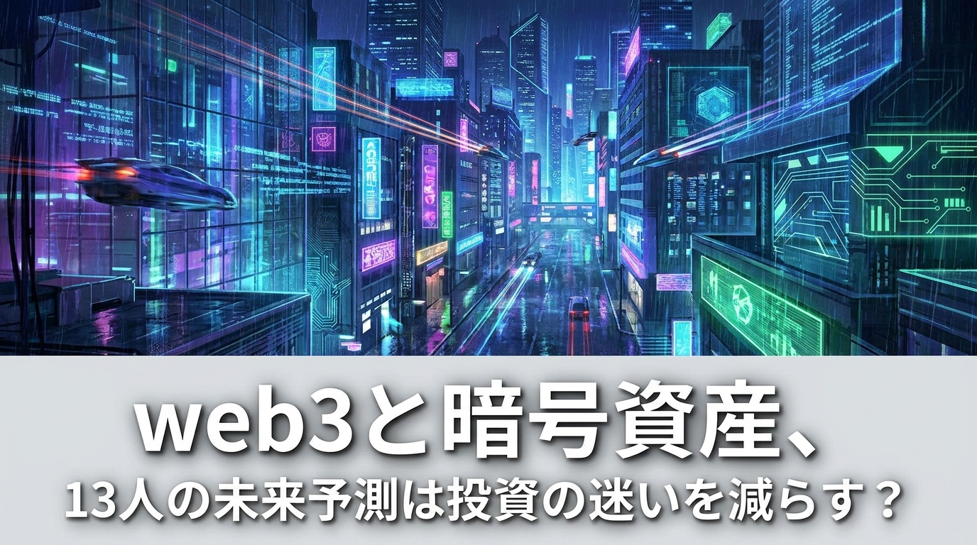 web3と暗号資産、13人の未来予測は投資の迷いを減らす？