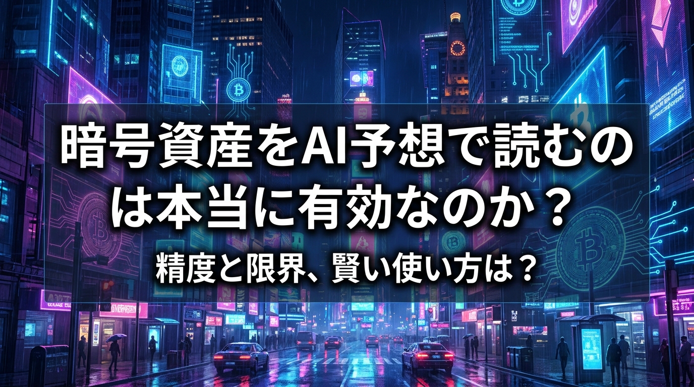 暗号資産をAI予想で読むのは本当に有効なのか？精度と限界、賢い使い方は？