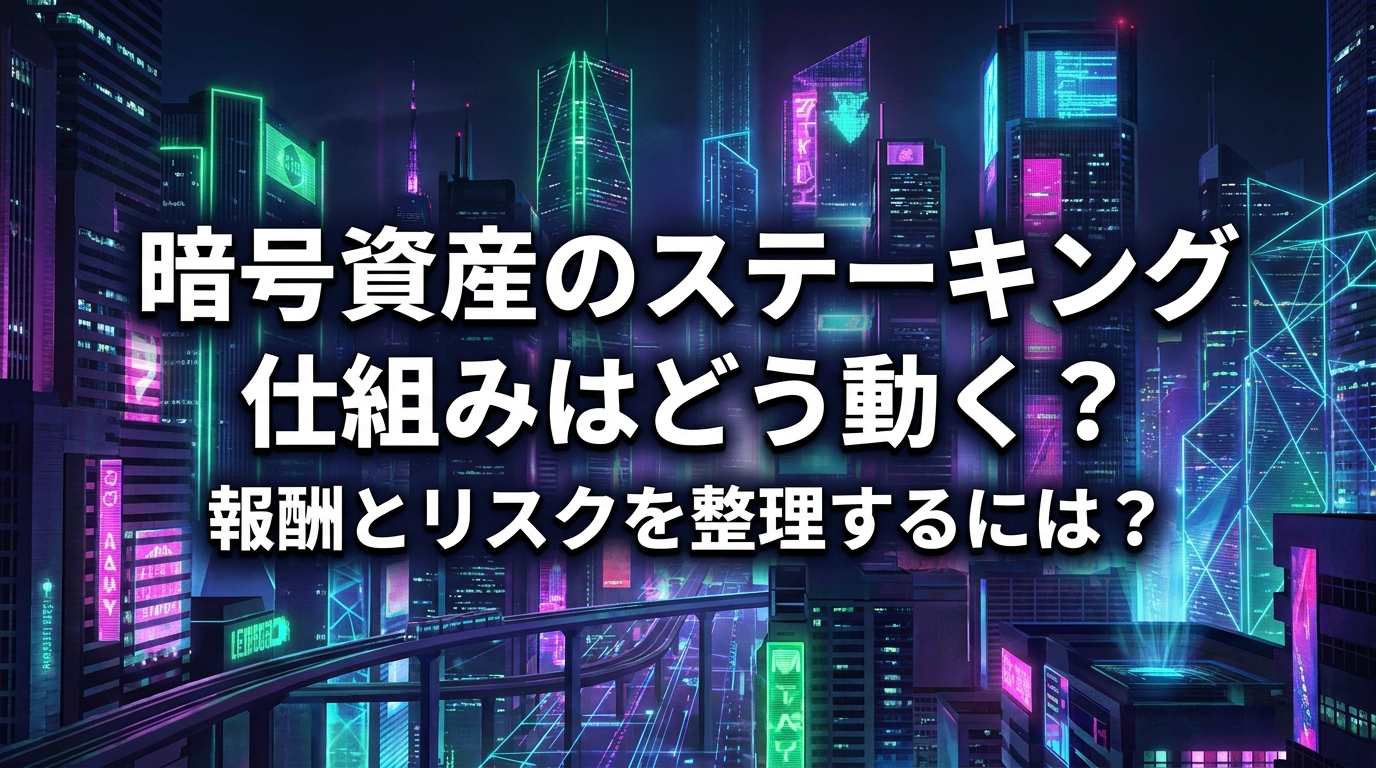 暗号資産のステーキング仕組みはどう動く?報酬とリスクを整理するには?