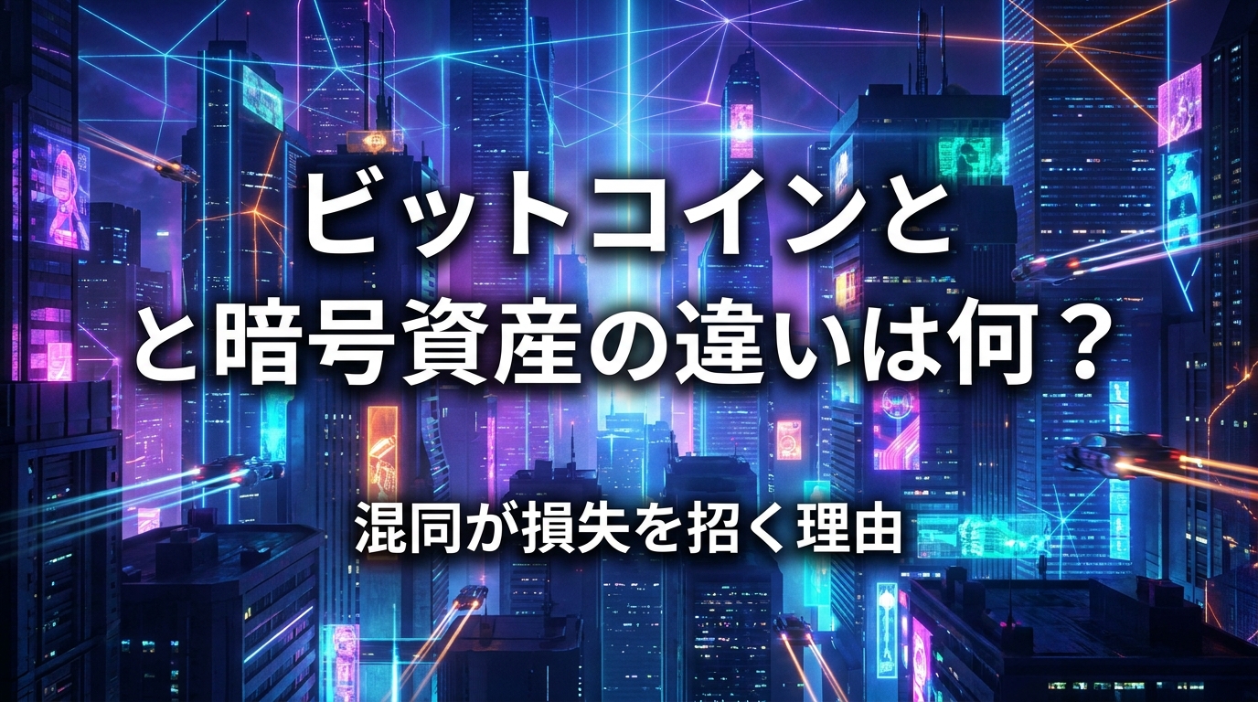 ビットコインと暗号資産の違いは何?混同が損失を招く理由