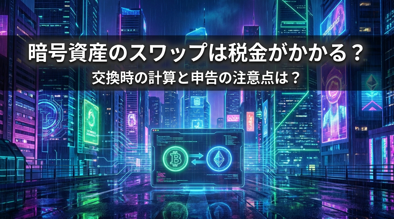 暗号資産のスワップは税金がかかる？交換時の計算と申告の注意点は？
