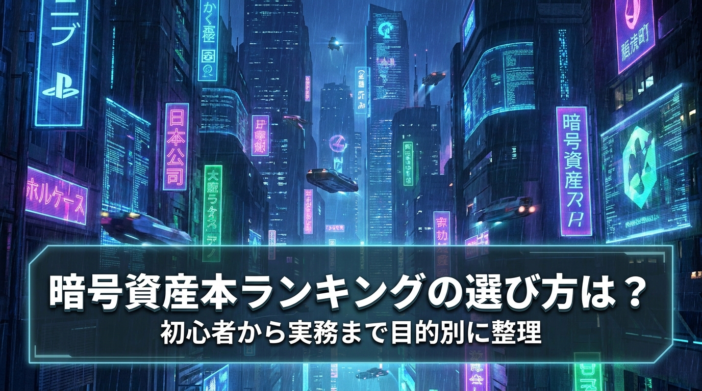 暗号資産本ランキングの選び方は?初心者から実務まで目的別に整理