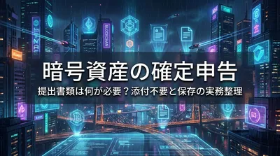 暗号資産の確定申告、提出書類は何が必要？添付不要と保存の実務整理