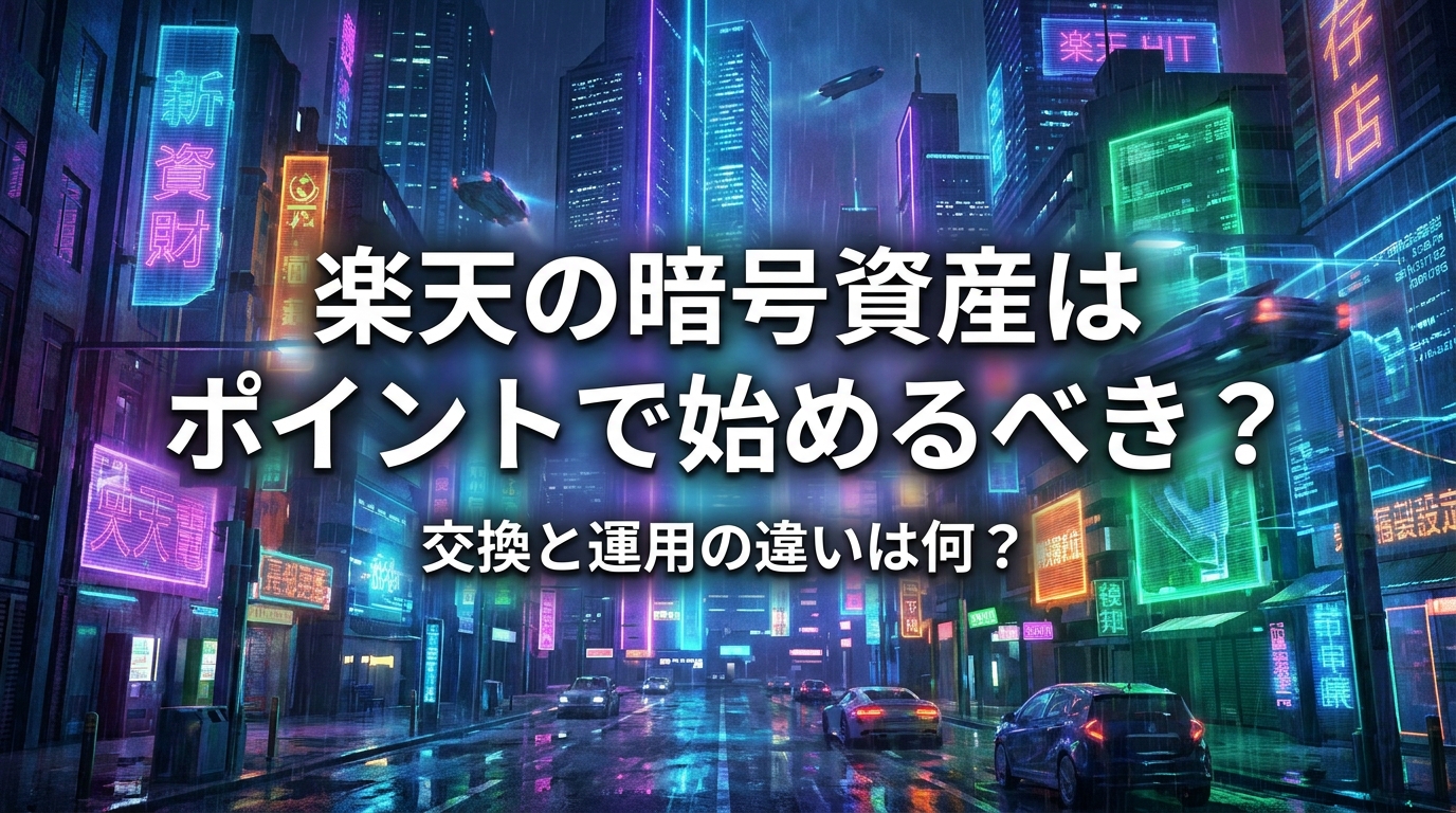 楽天の暗号資産はポイントで始めるべき？交換と運用の違いは何？