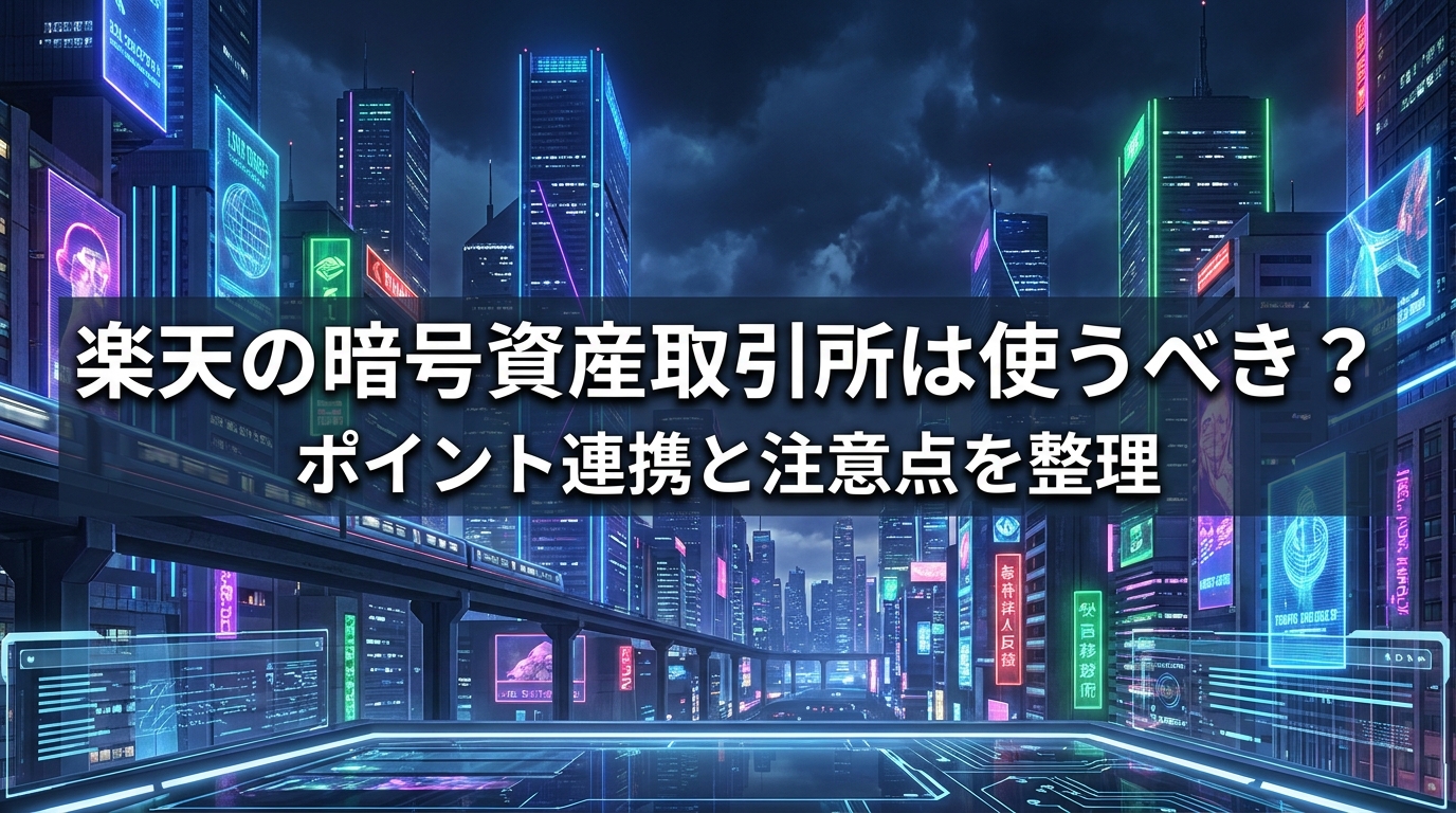 楽天の暗号資産取引所は使うべき？ポイント連携と注意点を整理