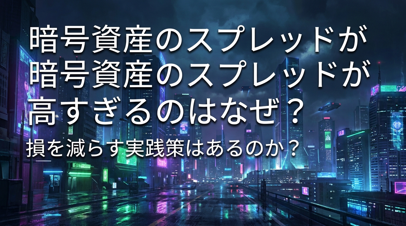 暗号資産のスプレッドが高すぎるのはなぜ？損を減らす実践策はあるのか？