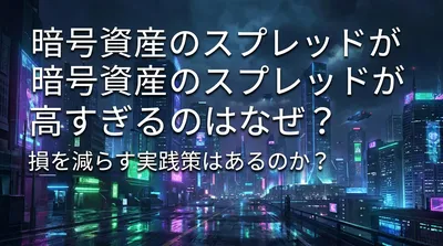 暗号資産のスプレッドが高すぎるのはなぜ？損を減らす実践策はあるのか？