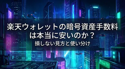 楽天ウォレットの暗号資産手数料は本当に安いのか？損しない見方と使い分け