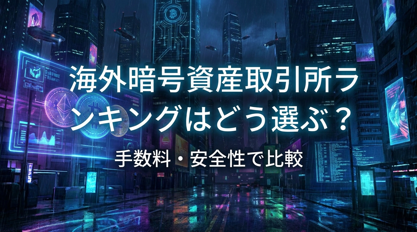 海外暗号資産取引所ランキングはどう選ぶ?手数料・安全性で比較
