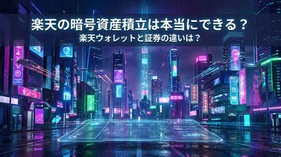 楽天の暗号資産積立は本当にできる？楽天ウォレットと証券の違いは？