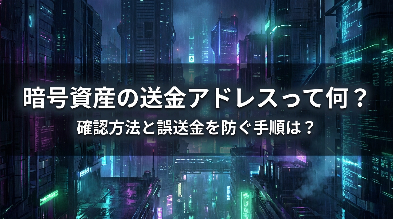 暗号資産の送金アドレスって何？確認方法と誤送金を防ぐ手順は？