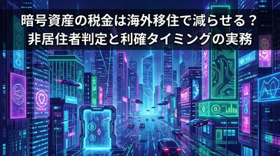 暗号資産の税金は海外移住で減らせる？非居住者判定と利確タイミングの実務