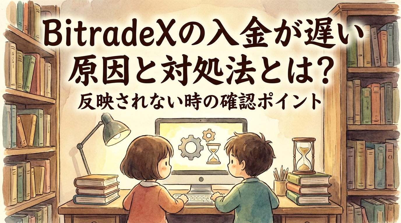 BitradeXの入金が遅い原因と対処法とは?反映されない時の確認ポイント