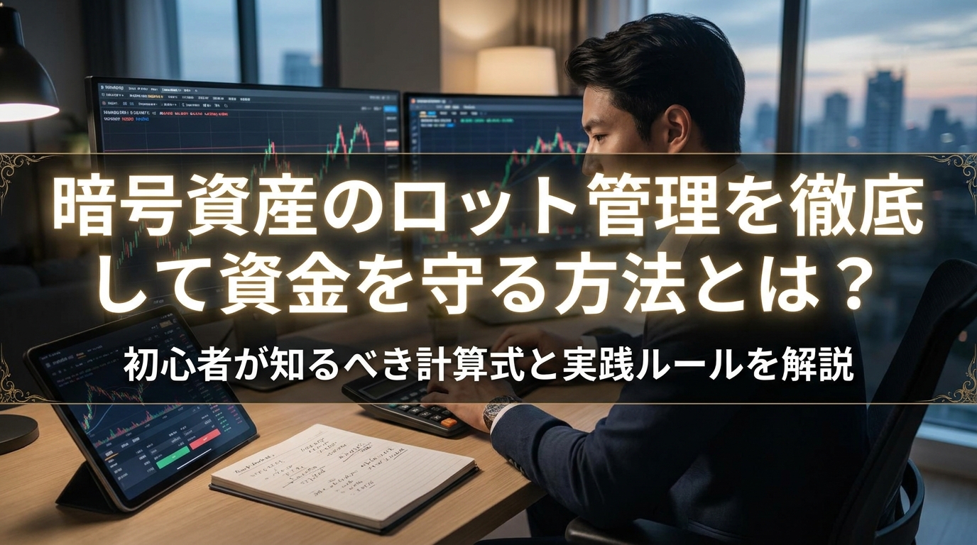 暗号資産のロット管理を徹底して資金を守る方法とは?初心者が知るべき計算式と実践ルールを解説