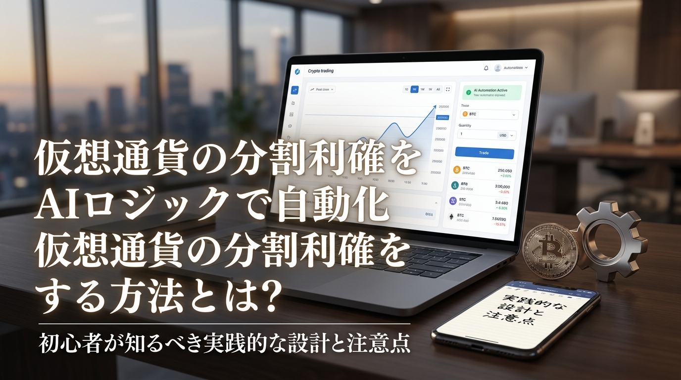 仮想通貨の分割利確をAIロジックで自動化する方法とは？初心者が知るべき実践的な設計と注意点