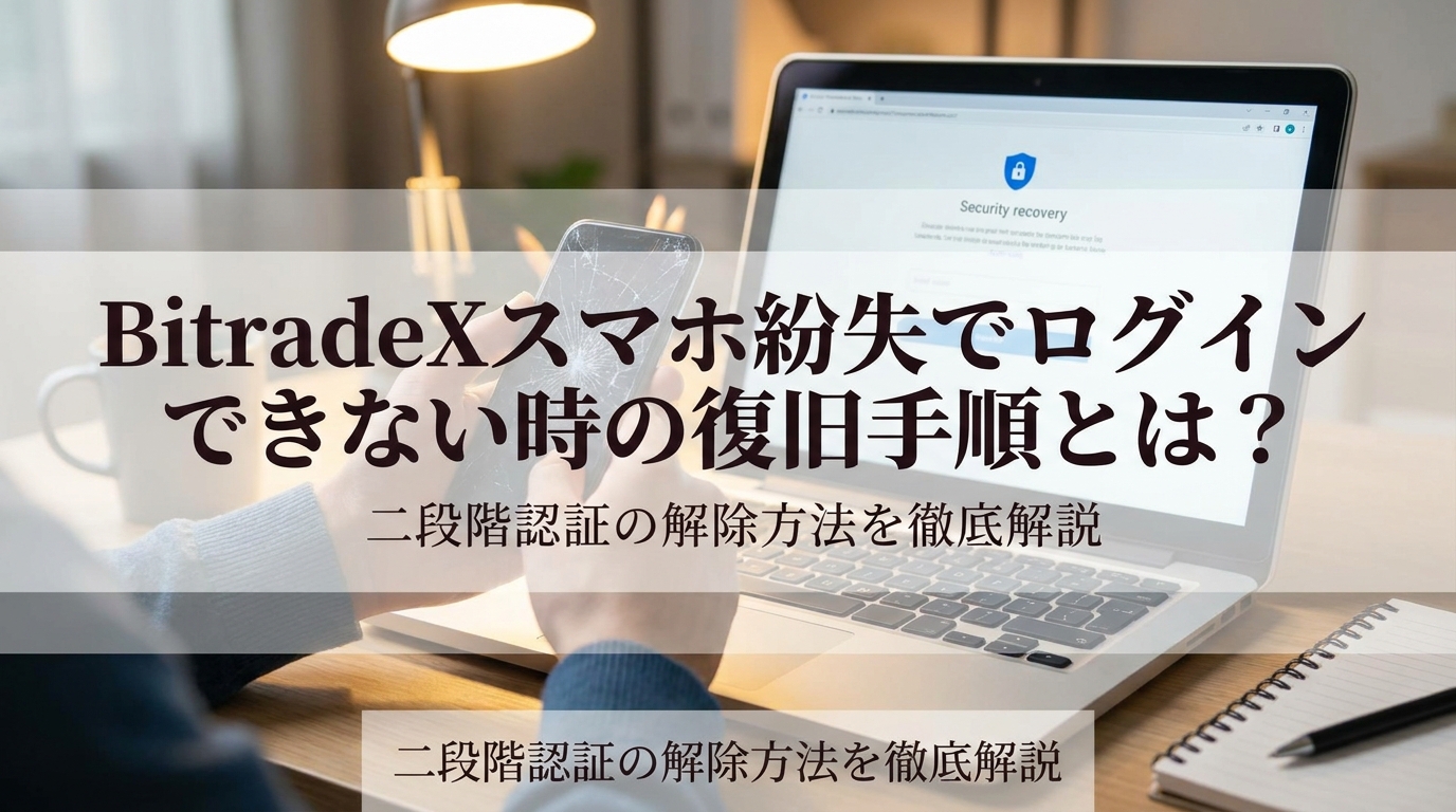 BitradeXスマホ紛失でログインできない時の復旧手順とは?二段階認証の解除方法を徹底解説