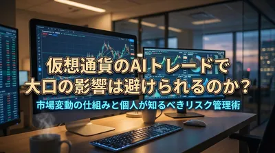 仮想通貨のAIトレードで大口の影響は避けられるのか?市場変動の仕組みと個人が知るべきリスク管理術