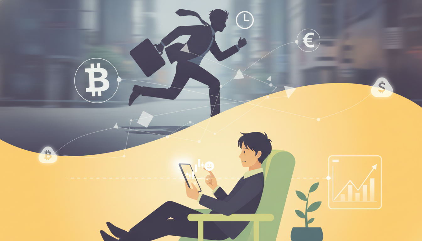 忙しい人でも仮想通貨トレードは可能です